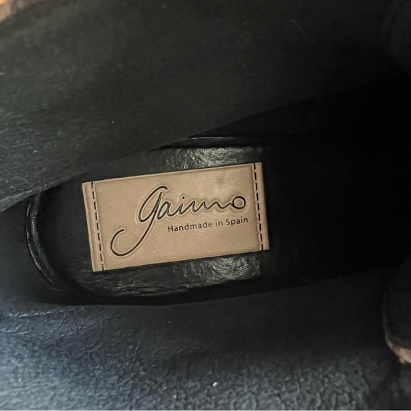 Gaimo Women's Handmade Animal Print Ankle Boots Booties Lace-Up Shoes Size 7 - Picture 10 of 10